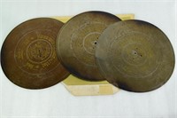 Set of 3 Eroica Symphonion Music Box Discs 13 5/8"
