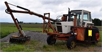 1974 Case Agri 970 agri king tractor w/boom mower
