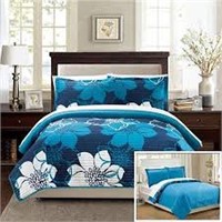 CHIC HOME DESIGN 3PC QUILT SET FULL/QUEEN