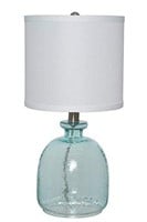 CATALINA OCEAN BLUE GLASS TABLE LAMP