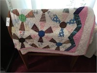 Quilt rack and quilts