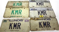 KMR Illinois License Plates (3 Pr) CHOICE