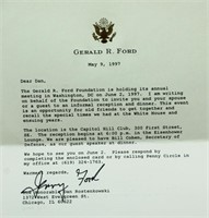Ford Letter to DR inviting to dinner