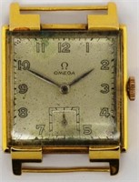 Vintage Omega 18ct gold watch.