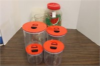 CANISTER SET AND PITCHERS