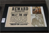 BILLY THE KID PLAQUE