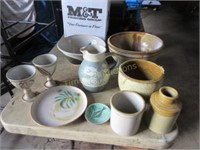 Art pottery grouping