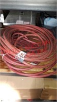 Two red hoses