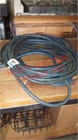 Two blue hoses