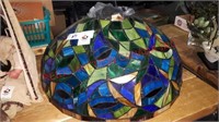 Stained glass lamp shade not complete