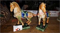 Pair of horse statues
