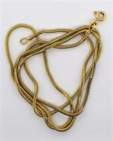 18ct gold snake chain
