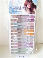 Pack of 24 Lipstick and Eye Color Set