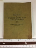 WWI Manual of Interior Guard Duty U.S. Army