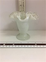 Fenton Crested Ruffle Vase