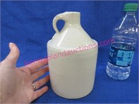 white old stoneware jug -7.5 inch tall