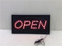 Open Lighted Sign  Only "Open" Part Lit Up