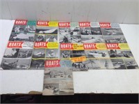 (11) Vtg 1950's Boats Magazines
