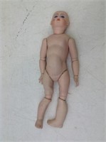 New Jointed Bisque Doll  No Wig  Porcelain  16"