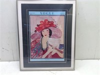 Framed/Matted Vogue Picture   16 x 21