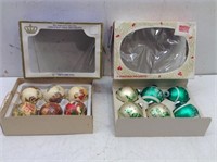 (2) Boxes of Vtg Glass Christmas Ornaments