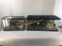 Two reptile tanks and more