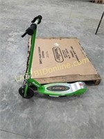 Green Razor E150 electric scooter & charger
