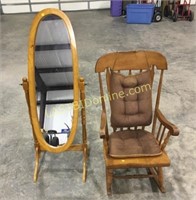 Rocking Chair and mirror
