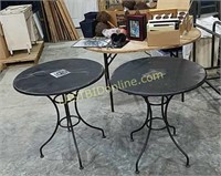 2 round metal tables, home decor and more