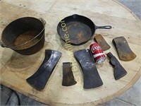 Cast iron and Axe Heads