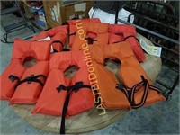 7 life jacket vests