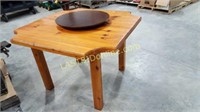 Wooden Table & lazy Susan