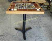 Bar height tile top table