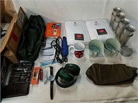 Camping survival accessories. Includes pocket