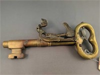 Unique Brass Jail Key Gun