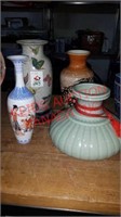 Set of 4 vases