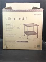 Allen+roth glenlee woven side table with a heavy