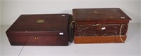 Vintage cedar document storage box