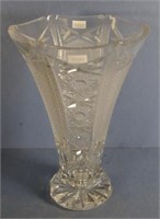 Vintage cut crystal table vase
