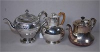 Two various vintage silver plate coffee pots