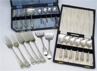 Silver plate cutlery lot