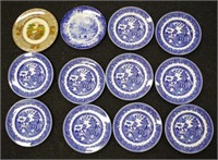 Twelve Meakin & other cabinet plates
