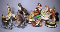 Twelve various animal ornaments