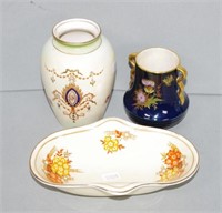 Three various pieces English ceramic tableware