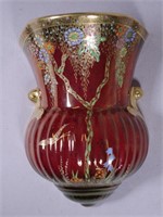 Vintage Crown Devon lustre wall vase