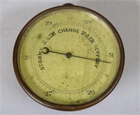 Vintage English Short and Mason brass barometer