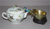 Vintage Chinese ceramic teapot