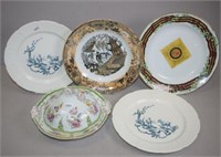 Vintage Dresden covered ceramic serving dish