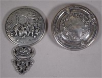 Sterling silver trinket box lid