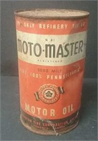Hard To Find Motor Oil Can N81 Moto-Master